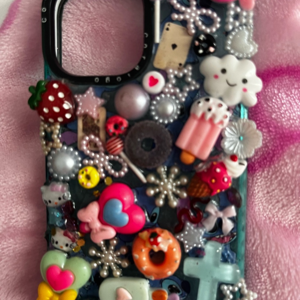 Decorative Phone Case with Charms